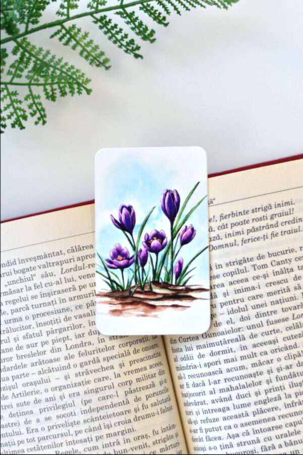 Mini Semn de carte - Brândușe