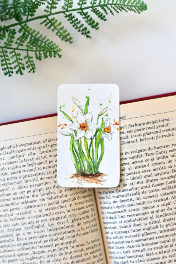 Mini Semn de carte - Narcise