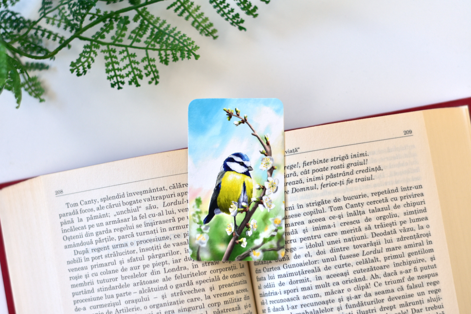 Mini Semn de carte - Pițigoi